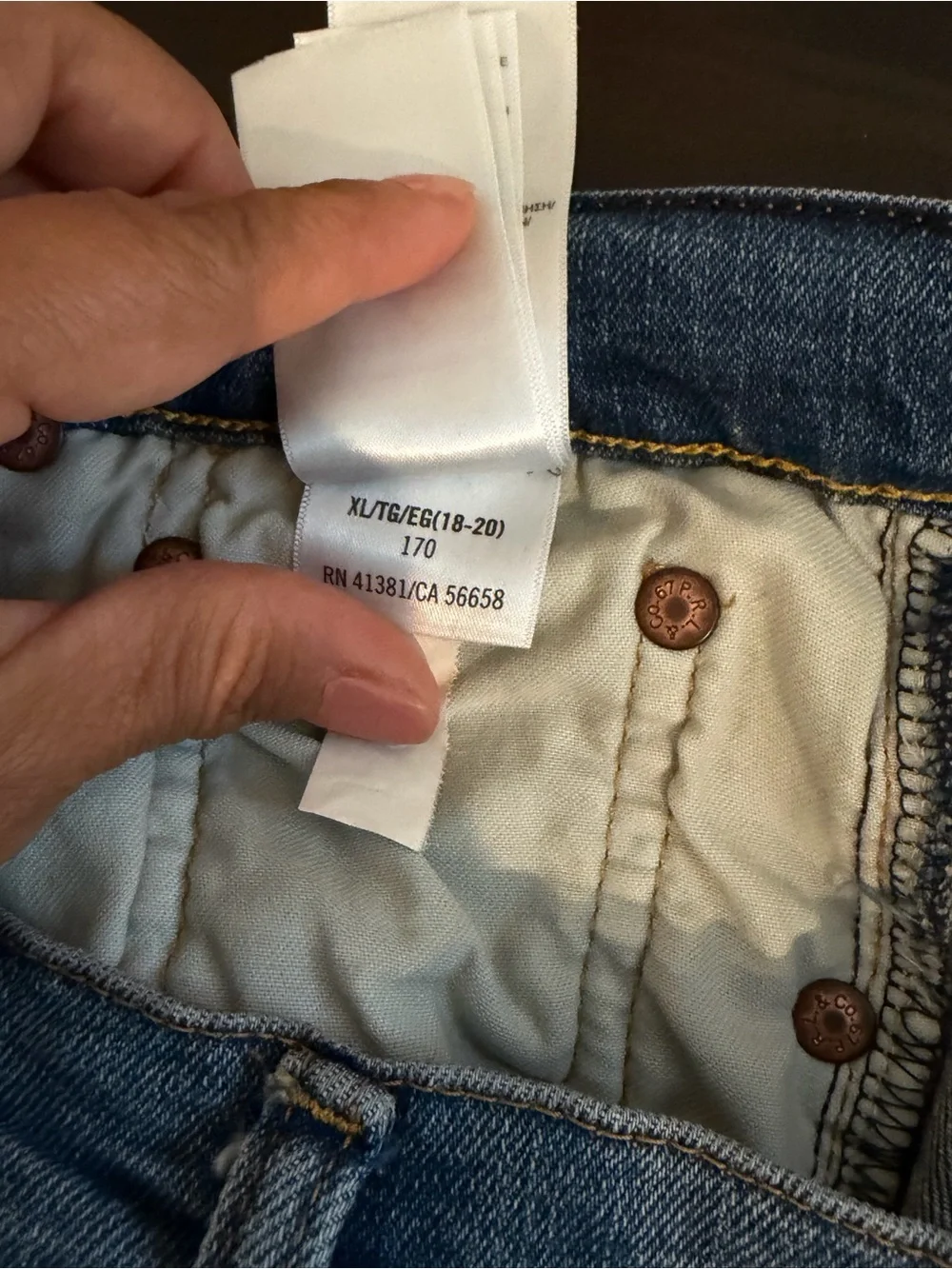 Polo Ralph Lauren Kids Sullivan Slim Fit Blue Jeans - 18-20 XL